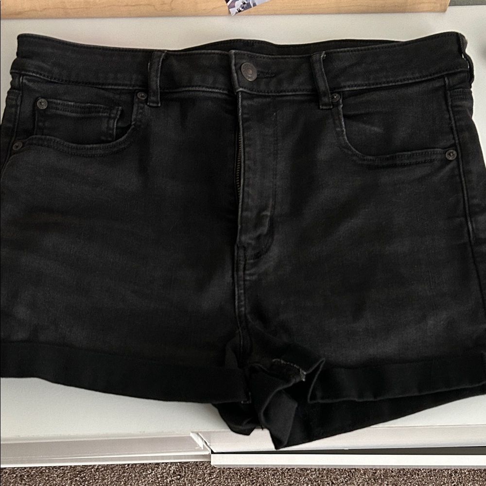 American Eagle Black Jean Shorts